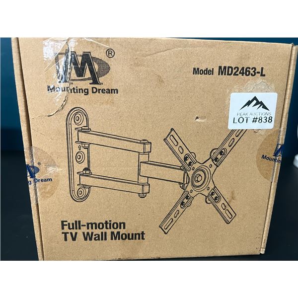 Lot of 1 Full-Motion TV Wall Mount for TV's 17"-39"