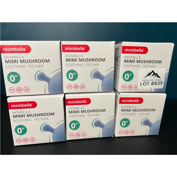 Lot of 6 Mombella Mimi Mushroom Soother Teethers