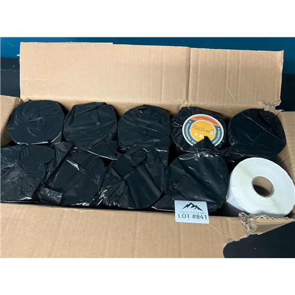 Lot of 10 Rolls of Shippings Labels - 4 x 6 inch