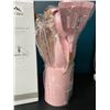 Image 2 : Lot of 1 Silicone Kitchen Utensils Set w/ Holder - Pink