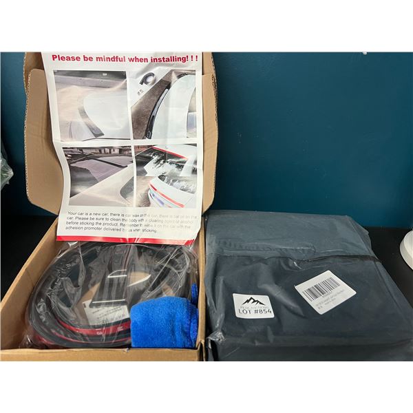 Lot of 2 Universal Car Adhesive Lip Spoilers