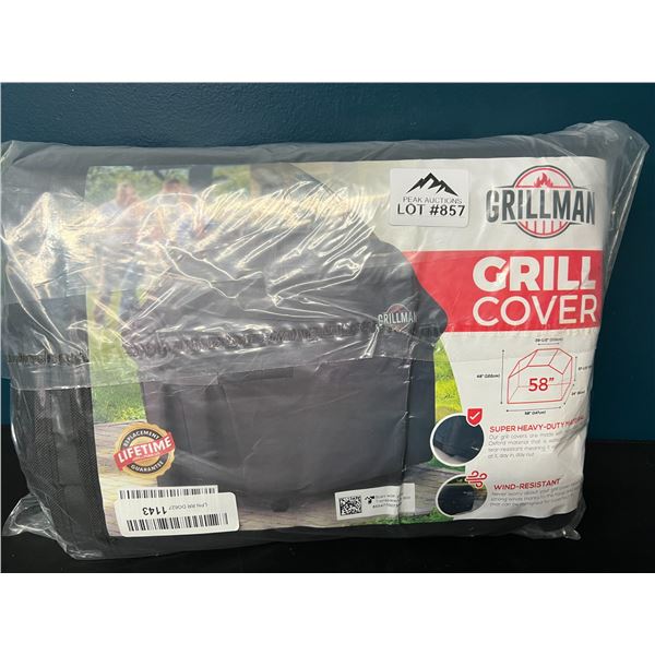 Lot of 1 Grillman Grill Cover for BBQ's - 58inch