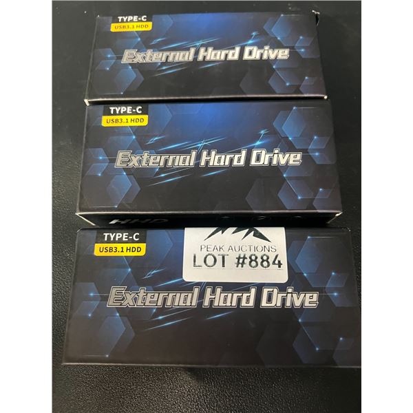 Lot of 3 External Hard Drives