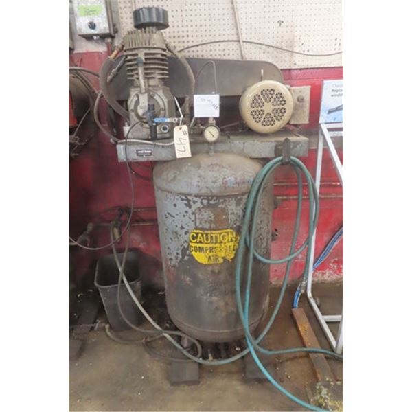 *Offsite @ 366 Marion*Dunham- Bush Model V-50 80 Gal 5HP Baldor (newer) Upright Air Compressor