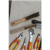 Image 9 : Assorted Pliers, Cutters, Vice Grips, Hack Saw, Wire Brushes