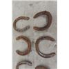 Image 3 : 8 Vintage Horse Shoes + 12 Railway Spikes