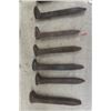 Image 4 : 8 Vintage Horse Shoes + 12 Railway Spikes