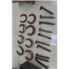 Image 1 : 10 Railway Spikes + 8 Horse Shoes