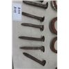 Image 5 : 10 Railway Spikes + 8 Horse Shoes