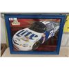 Image 3 : 17' x 40' Plastic Chevrolet Bowtie Dealership sign, Framed Miller Lite Nascar Picture