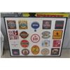 Image 4 : Plastic Molson Canadian Sign Framed Beer Coasters 19" x 24" 
