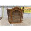 Image 1 : 20" x 21" Wooden Lighted Display Cabinet