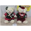 Image 1 : Pair of 1998 Snow Teddy Bears with Tags