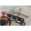 Image 3 : Small 2 ton?? Floor Jack, Booster Cables, 2 Grease Guns, Lug Wrench