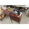 Image 1 : Singer Sewing Machine + Cabinet with Foot Pedal