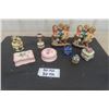 Image 1 : Assorted Porcelain Jewelry Boxes, a Couple Cute Children's Ornaments
