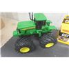 Image 2 : 3 John Deere Plastic Farm Toys, Caterpillar Drum Roller Die Cast in Box