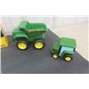 Image 3 : 3 John Deere Plastic Farm Toys, Caterpillar Drum Roller Die Cast in Box