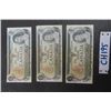 Image 1 : 3 Canadian 1973 $1 Bills