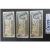 Image 1 : 3 Canadian 1973 $1 Bills