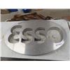 Image 1 : Esso Stainless Metal Oval Sign 26'' x 41'' 