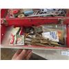 Image 5 : Metal Tool Box Full of Wrenches, Spade Bits, Sockets, and Odd Tools 