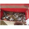 Image 3 : Metal Tool Box Full of Sockets, Tin Snips, Crescent Wrenches, and Odd Tools 