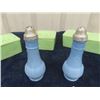 Image 2 : 3 Jadeite Style Cover Dish Set + 2 Delphite Style Salt + Pepper Shakers