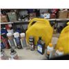 Image 3 : 2 Gas Cans, Quick Start, Liquid Wrench, Grease, Cleaners, Lubes- Cans Out of Box are Full, in Box ar