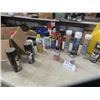Image 4 : 2 Gas Cans, Quick Start, Liquid Wrench, Grease, Cleaners, Lubes- Cans Out of Box are Full, in Box ar