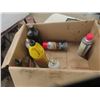 Image 5 : 2 Gas Cans, Quick Start, Liquid Wrench, Grease, Cleaners, Lubes- Cans Out of Box are Full, in Box ar