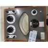 Image 3 : Vintage Cambridge Precision Watt Meter in Wood Case 6'' x 10'' x 13'' 