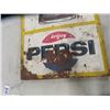 Image 2 : Vintage Pepsi Metal Embossed Vertical Bottle Sign 17'' x 47''
