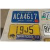 Image 2 : 10 Assorted License Plates: Manitoba, Trailer, Bicycle, Michigan, Ontario, North Dakota