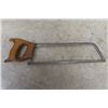 Image 4 : 3 Vintage Wooden Handled Bone Saws- Largest 30"