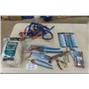 Image 1 : Chanel Locking Pliers, Pencil Torches, Mastercraft Analog Meter, Nylon Rope, Booster Cables,  Assort