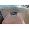 Image 3 : 5 Plastic Totes with Lids - 45-60 L