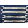 Image 6 : 8 Snap On Double Ended Flare Nut Wrenches: 1/4 - 5/10, (3) 3/8- 7/16, (2) 1/2-9/10, 5/8-11/16, 3/4- 