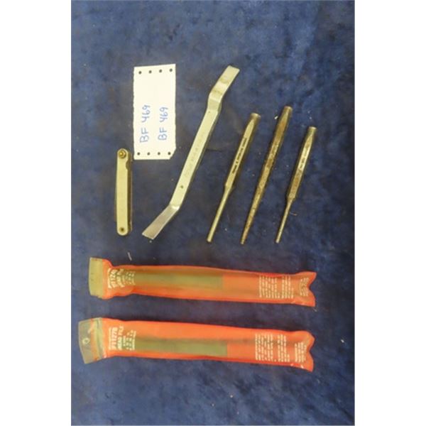 2 Snap On Thread Files, Blue Point Feeler Gauge, 3 Snap on Products ...