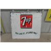 Image 1 : Heavy Tin 7Up Sign- 18"×19.5"
