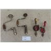 Image 1 : 2 Vintage Bit Braces Drills + 2 Hand Drills