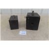 Image 1 : 2 Vintage Box Cameras- 1 Brownie, 1 Not Marked- Looks Identical but Larger