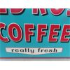 Image 5 : 1956 Red Rose Coffee Embossed Tin Sign Made in Canada 19.5"×27"