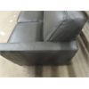 Image 3 : 78" Dark Grey Leather/ Suede Look  Couch