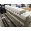 Image 3 : 83" White 2pc Leather Look Power Reclining Sofa 