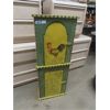 Image 1 : Painted Wood with Rooster Storage Cabinet 9"×17"×44'