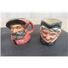 Image 2 : 6 Royal Doulton Toby Mugs:Lumber Jack 1946, Falstaff 1949, Granny, 3 Royal Doulton Marked