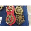 Image 6 : 24 pc Horse Brass on 5 Straps