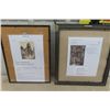 Image 6 : 2 Signed + Framed Sybil Andrews Etchings Printed with Tones- Largest 15"×17"