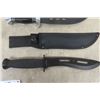 Image 5 : 4 Hunting Knives with Sheaths: 6-7" Blades